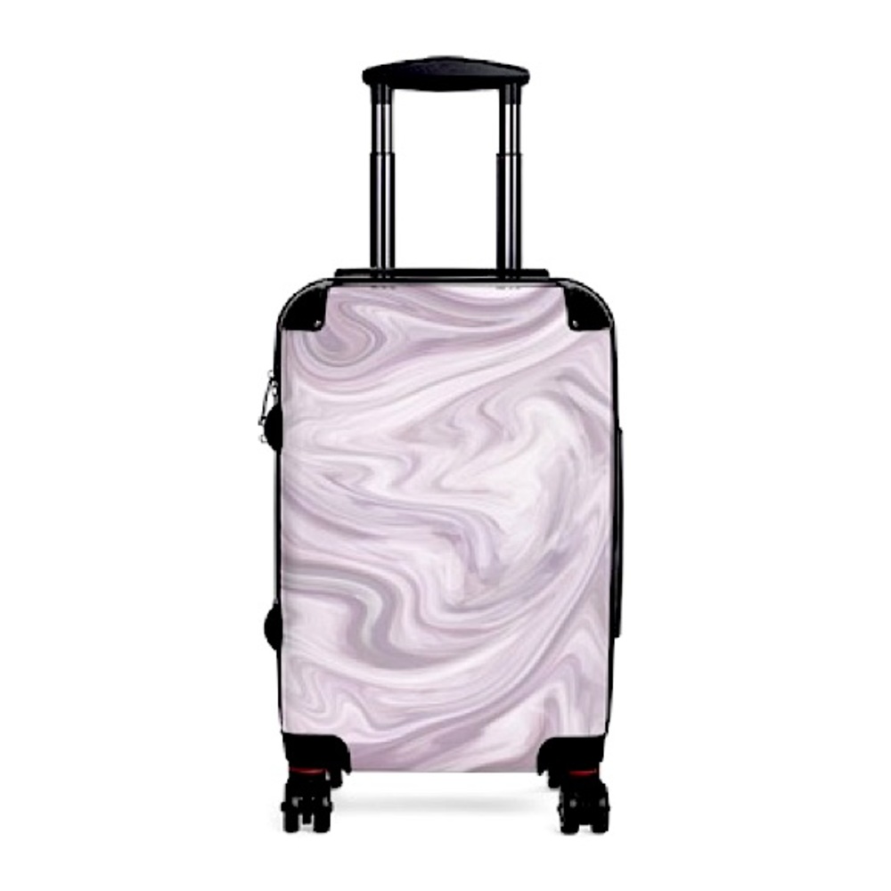 Light Purple Marble Suitcase